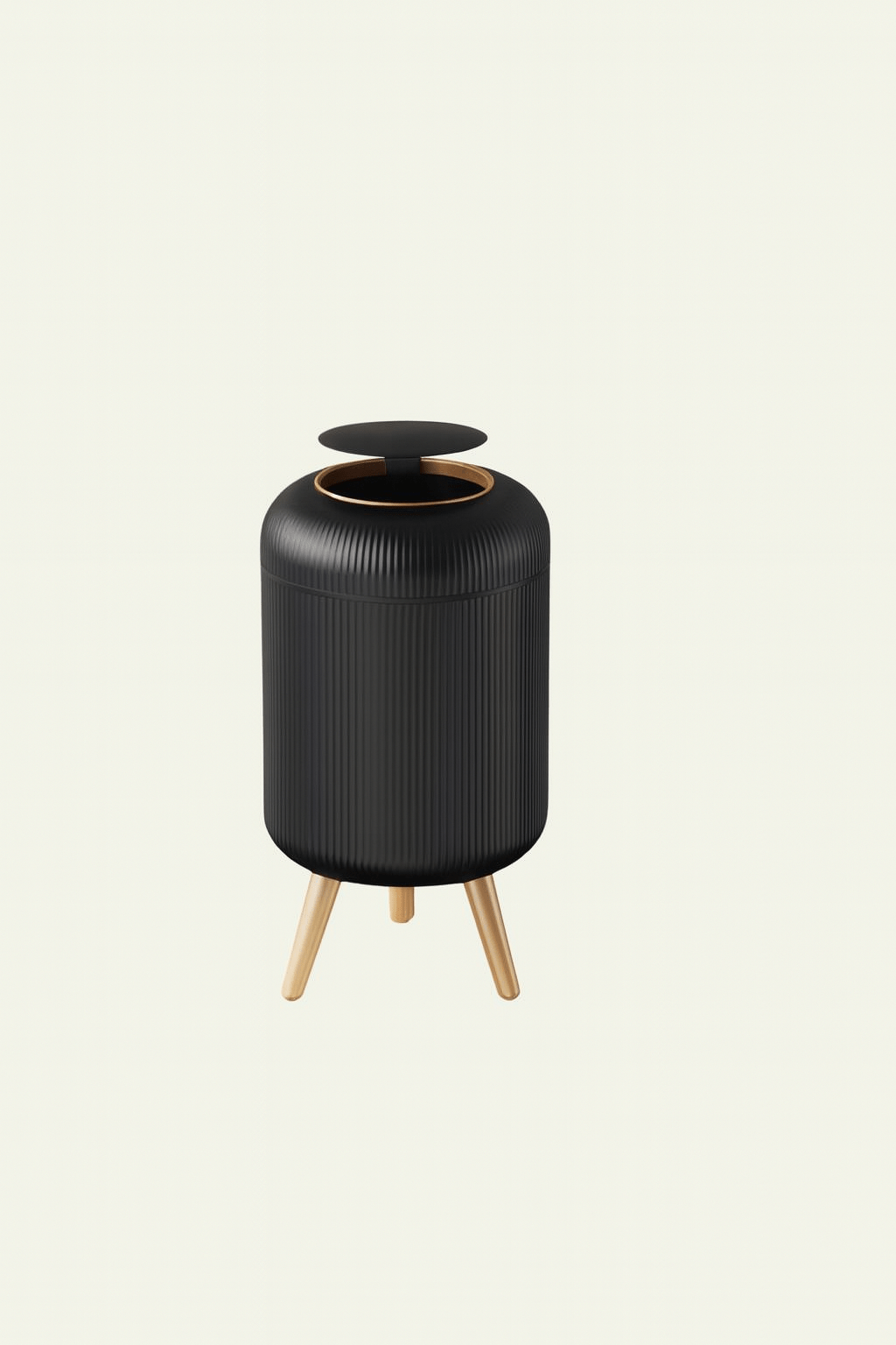 Poubelle avec Pied Noir / 10L