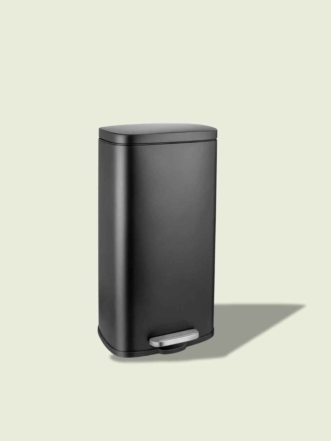 Poubelle de cuisine inox 30L Noir