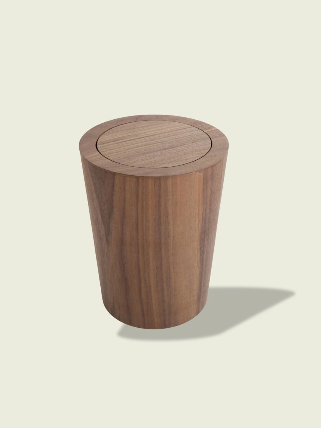 Poubelle en Bois d'Intérieur Bois foncé avec couvercle / 9L