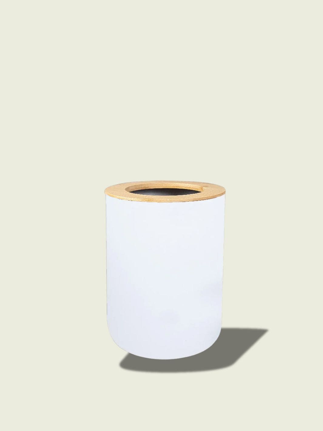 Poubelle salle de bain originale Blanc