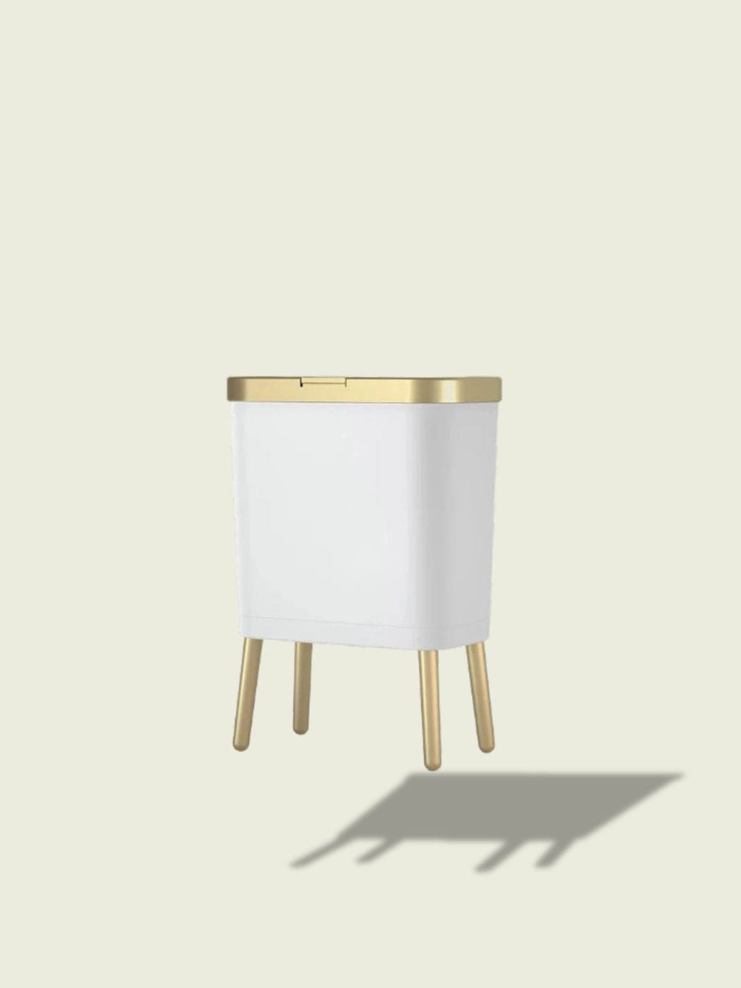 poubelle sur pied design Blanc