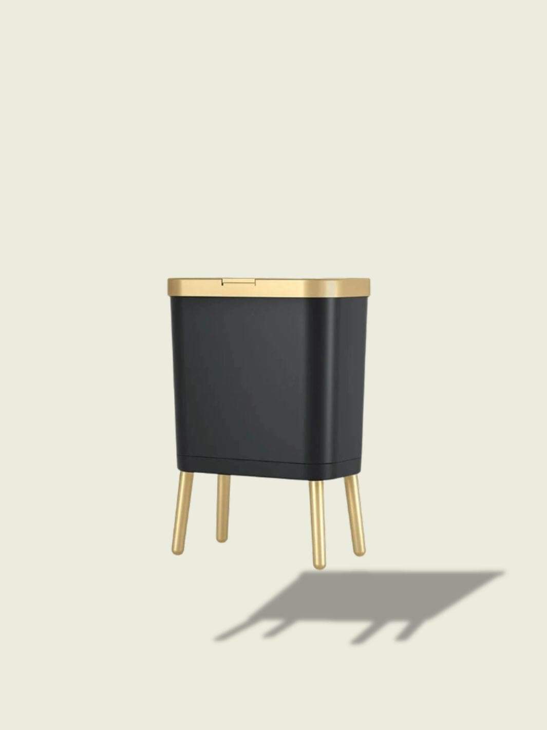 poubelle sur pied design Noir