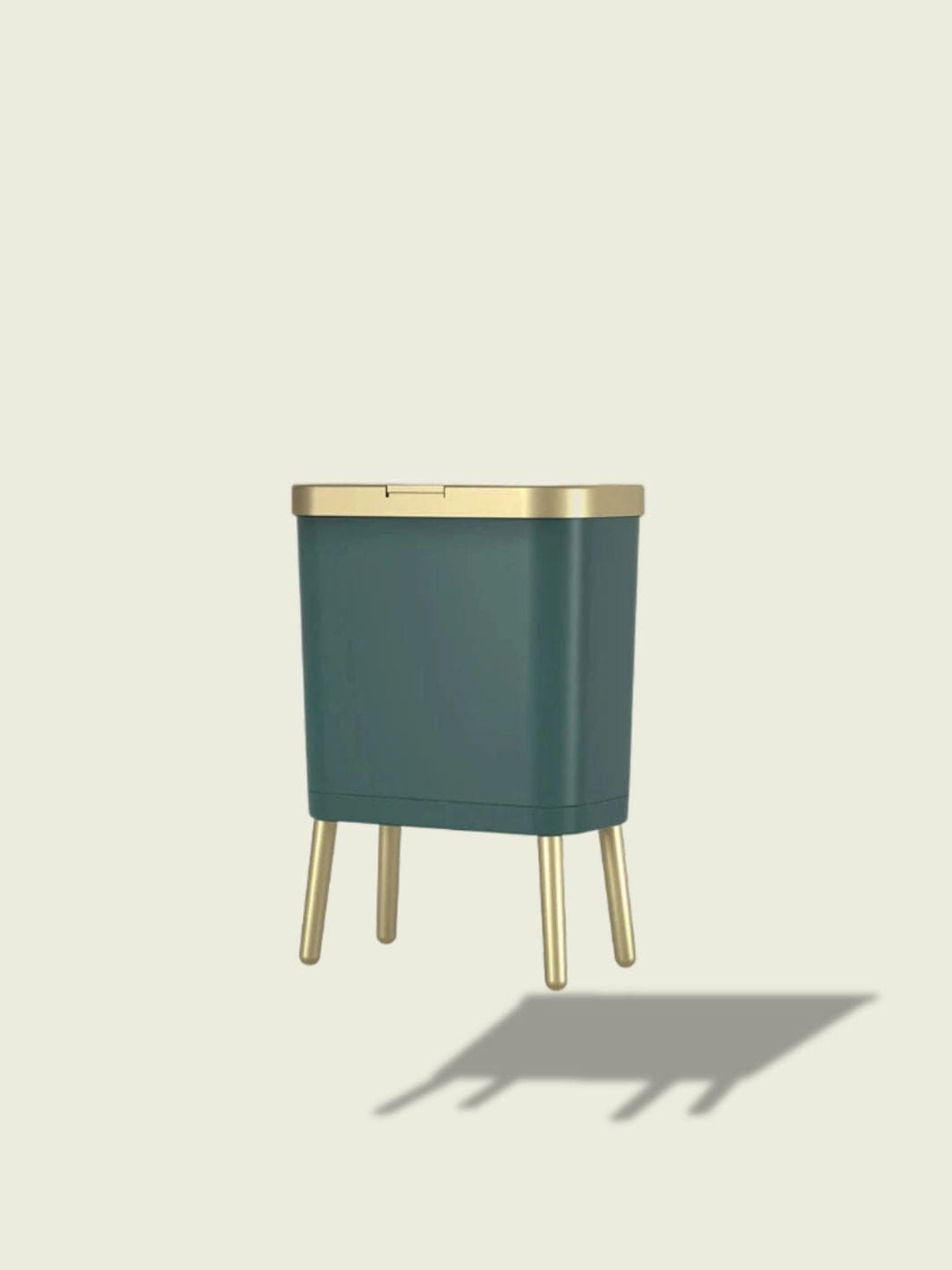 poubelle sur pied design Vert