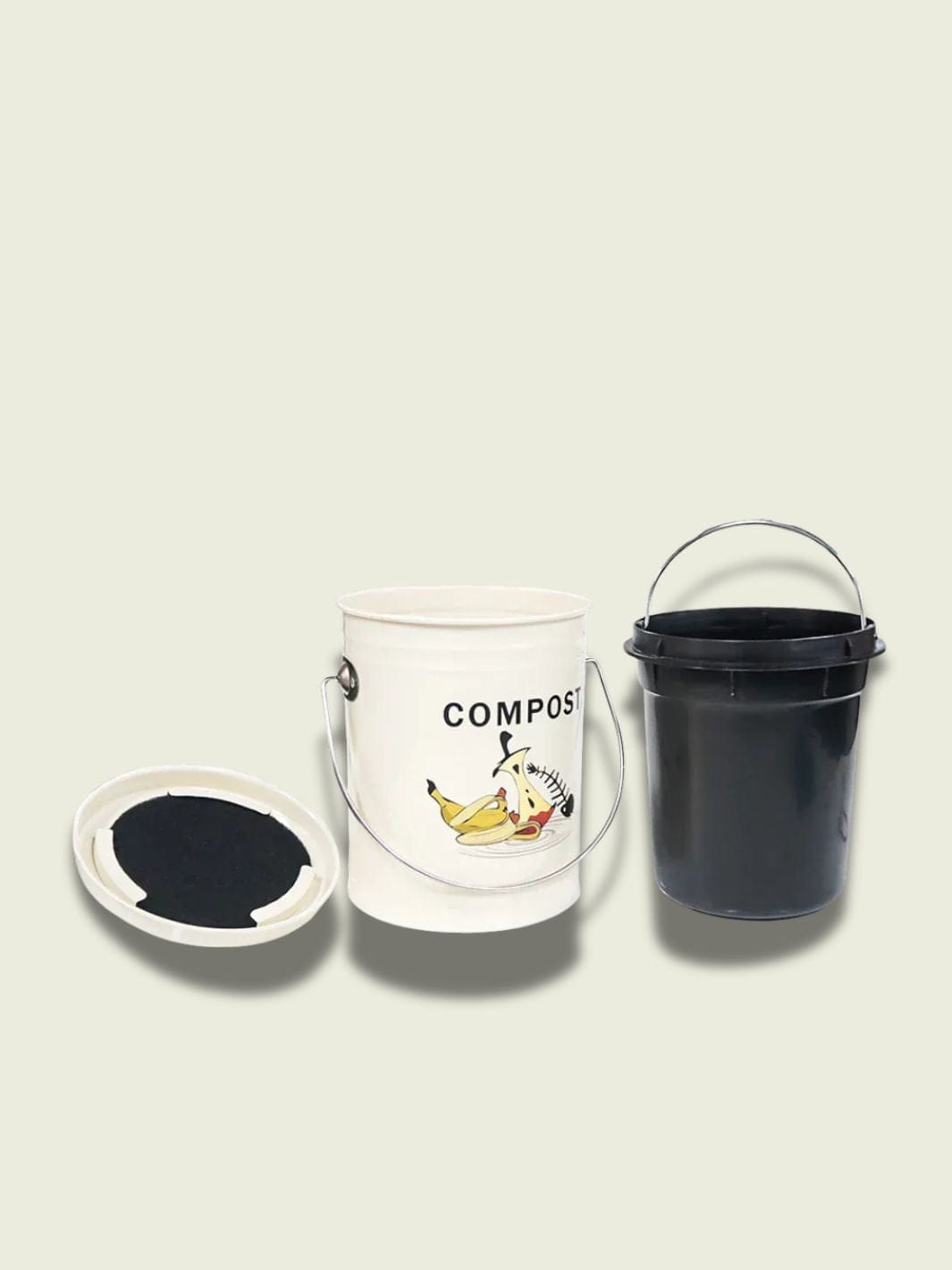 Seau à compost Blanc / 3.9 Litres
