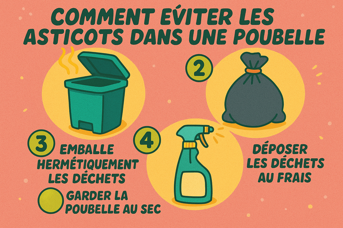 comment éviter les asticots dans une poubelle