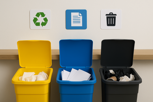 Dans quelle poubelle jeter les papiers administratifs
