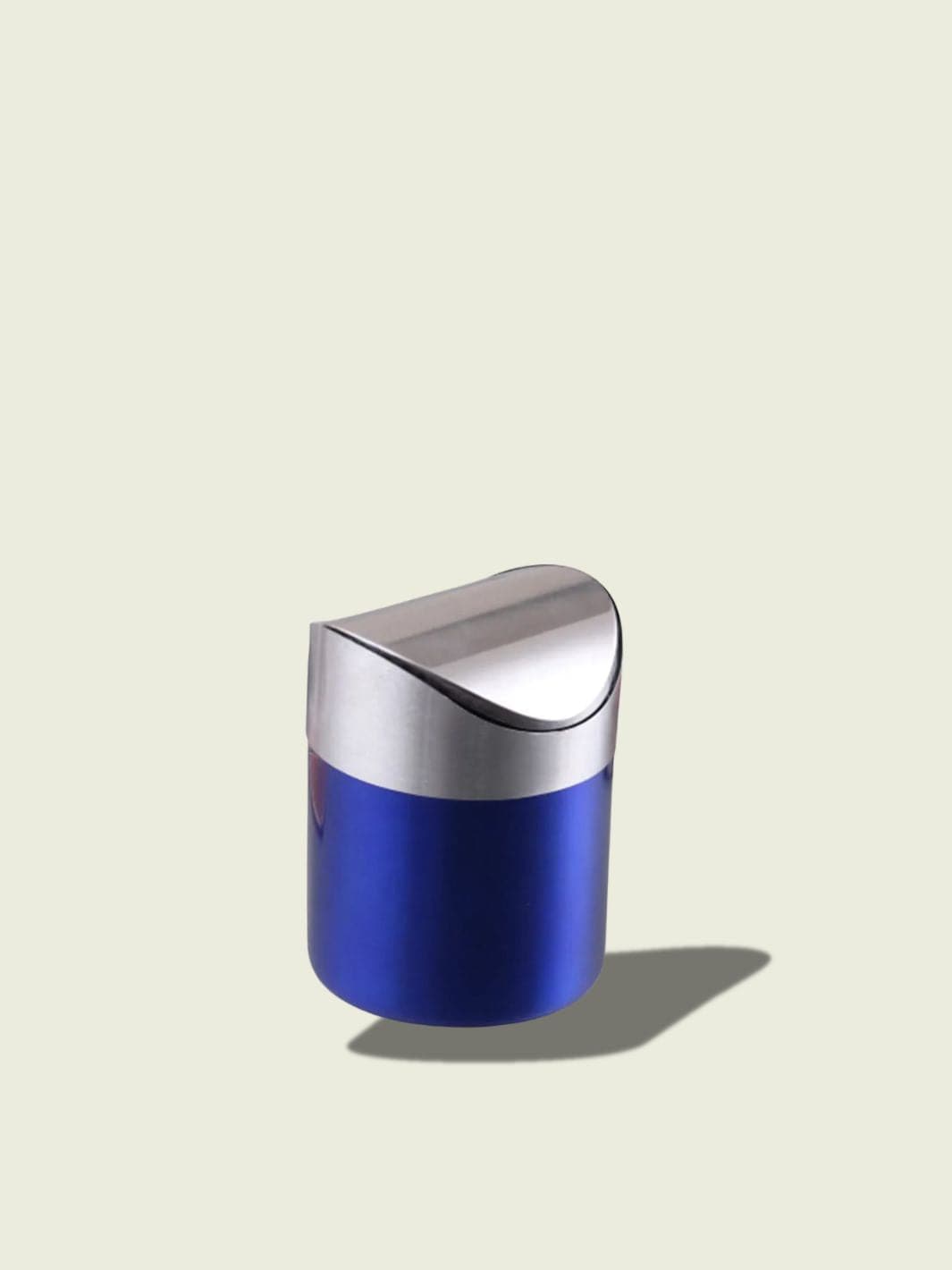 Mini poubelle inox​ Bleu