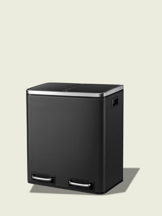 Poubelle <br> PureLine Duo Noir / 30 Litres