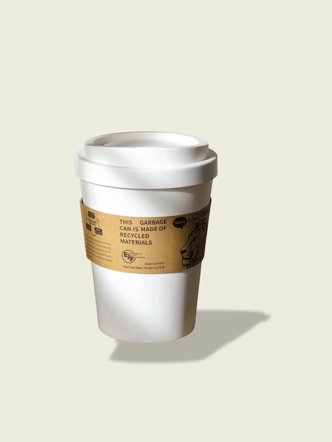 Poubelle bureau design Blanc