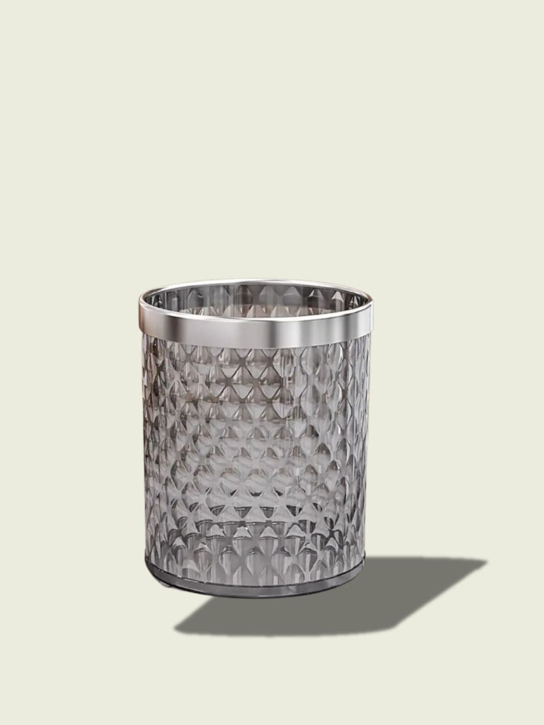 Poubelle chic salle de bains​ Gris