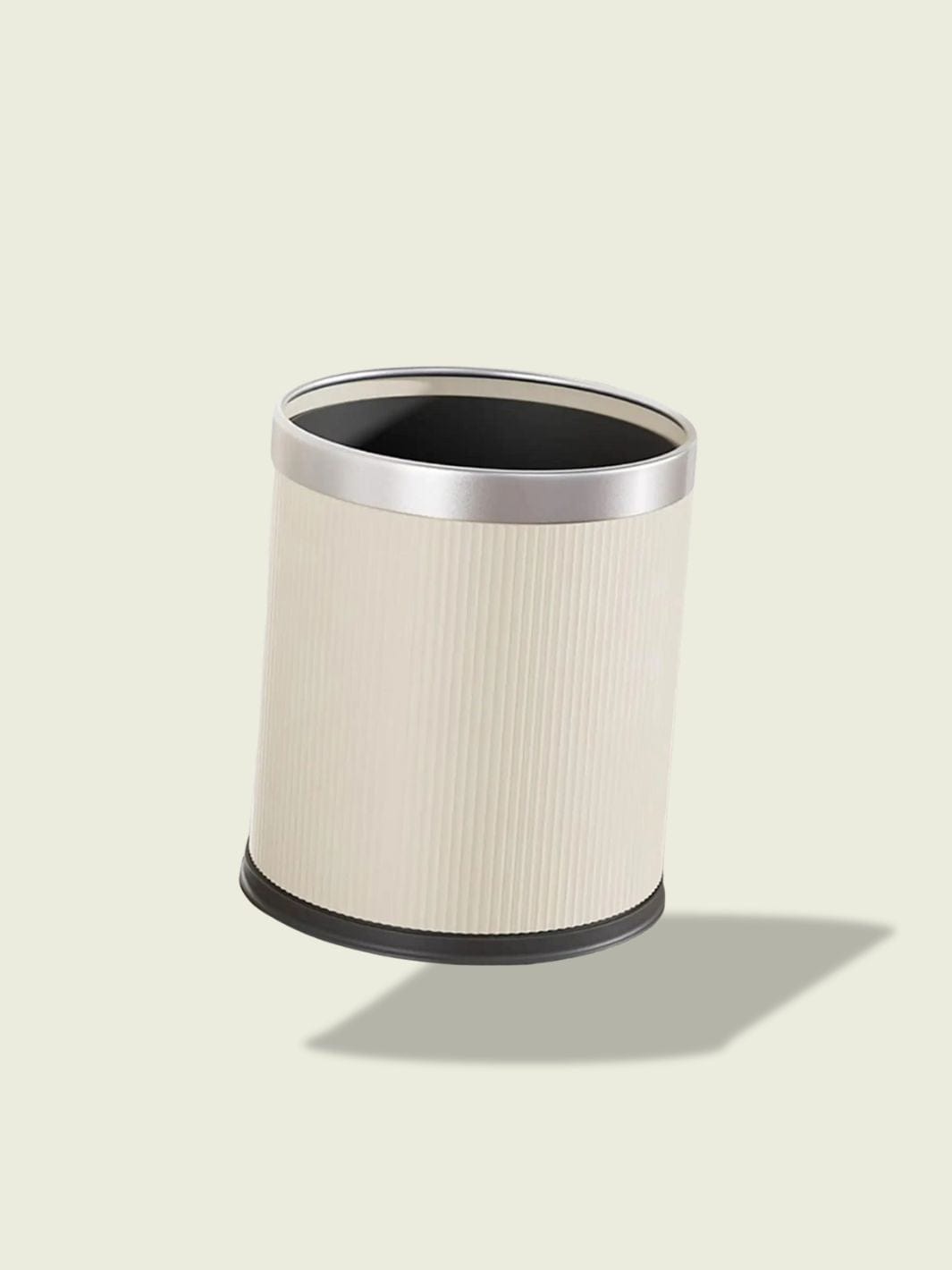 Poubelle de Couleur Design​ Blanc Crème