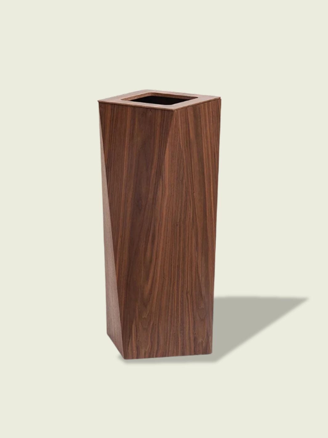 Poubelle de Cuisine en Bois​ Bois foncé 27L sans couvercle