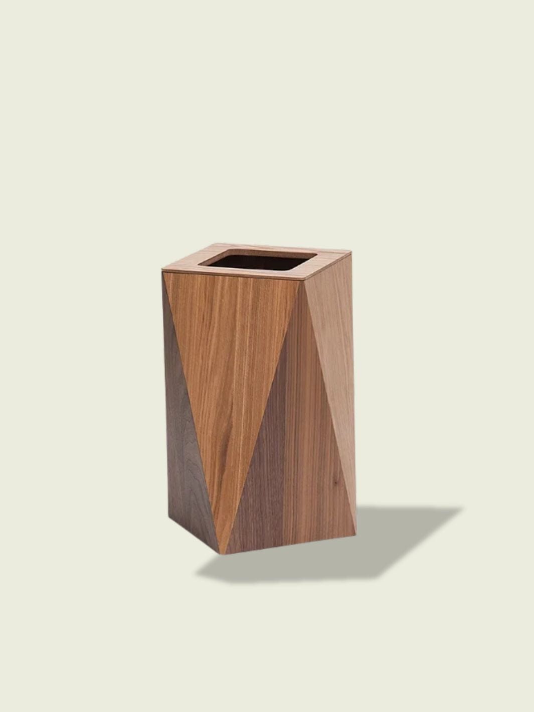 Poubelle de Cuisine en Bois​ Bois miel 18L sans couvercle