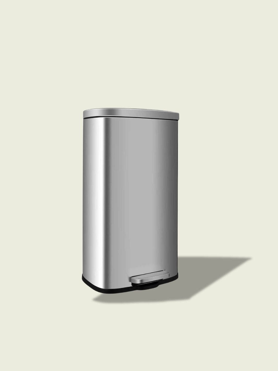 Poubelle de cuisine inox 30L Argent