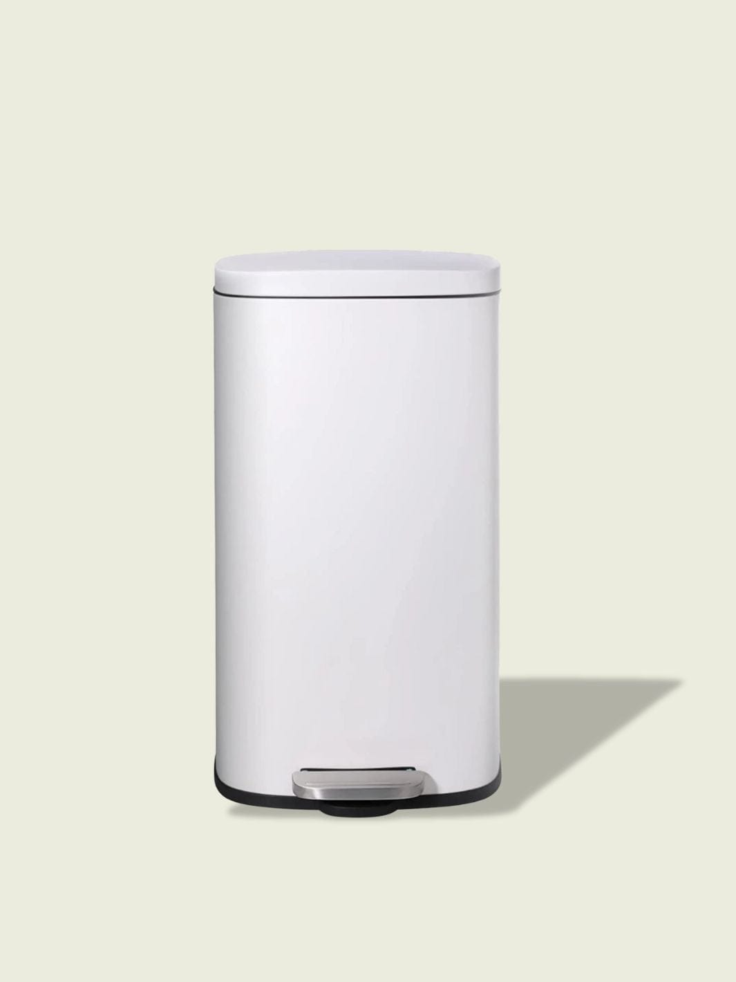 Poubelle de cuisine inox 30L Blanc