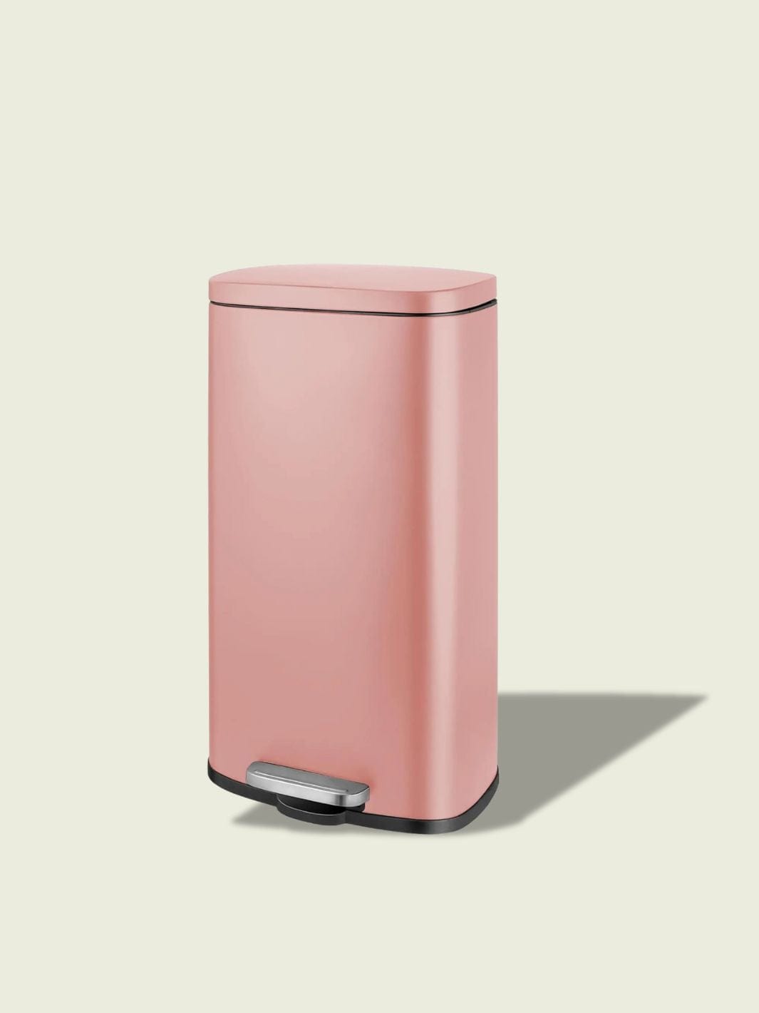 Poubelle de cuisine inox 30L Rose