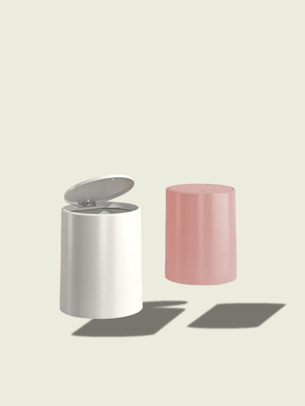 Poubelle de salle de bain rose​