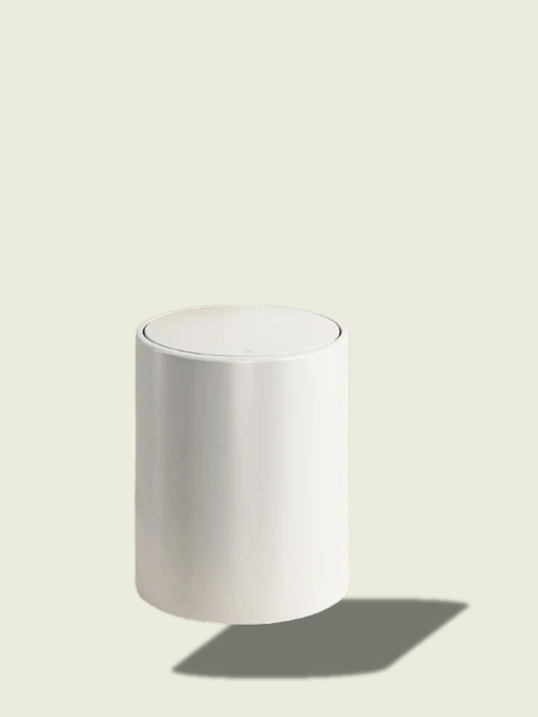 Poubelle de salle de bain rose​ Blanc