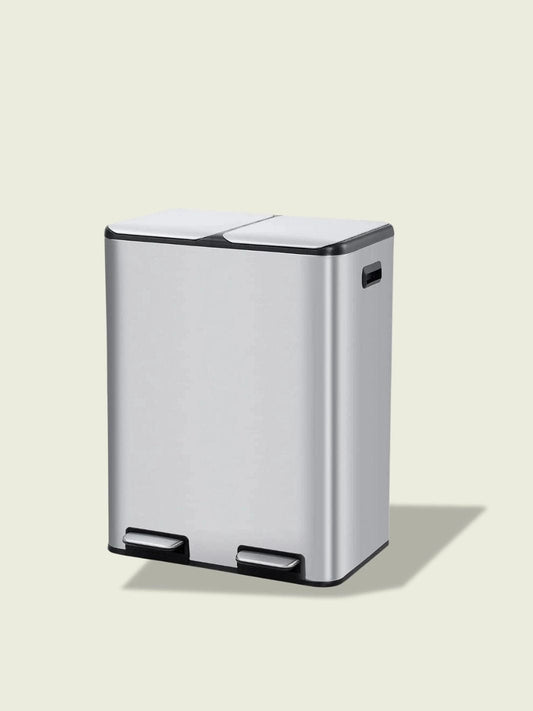 Poubelle de tri cuisine Argent