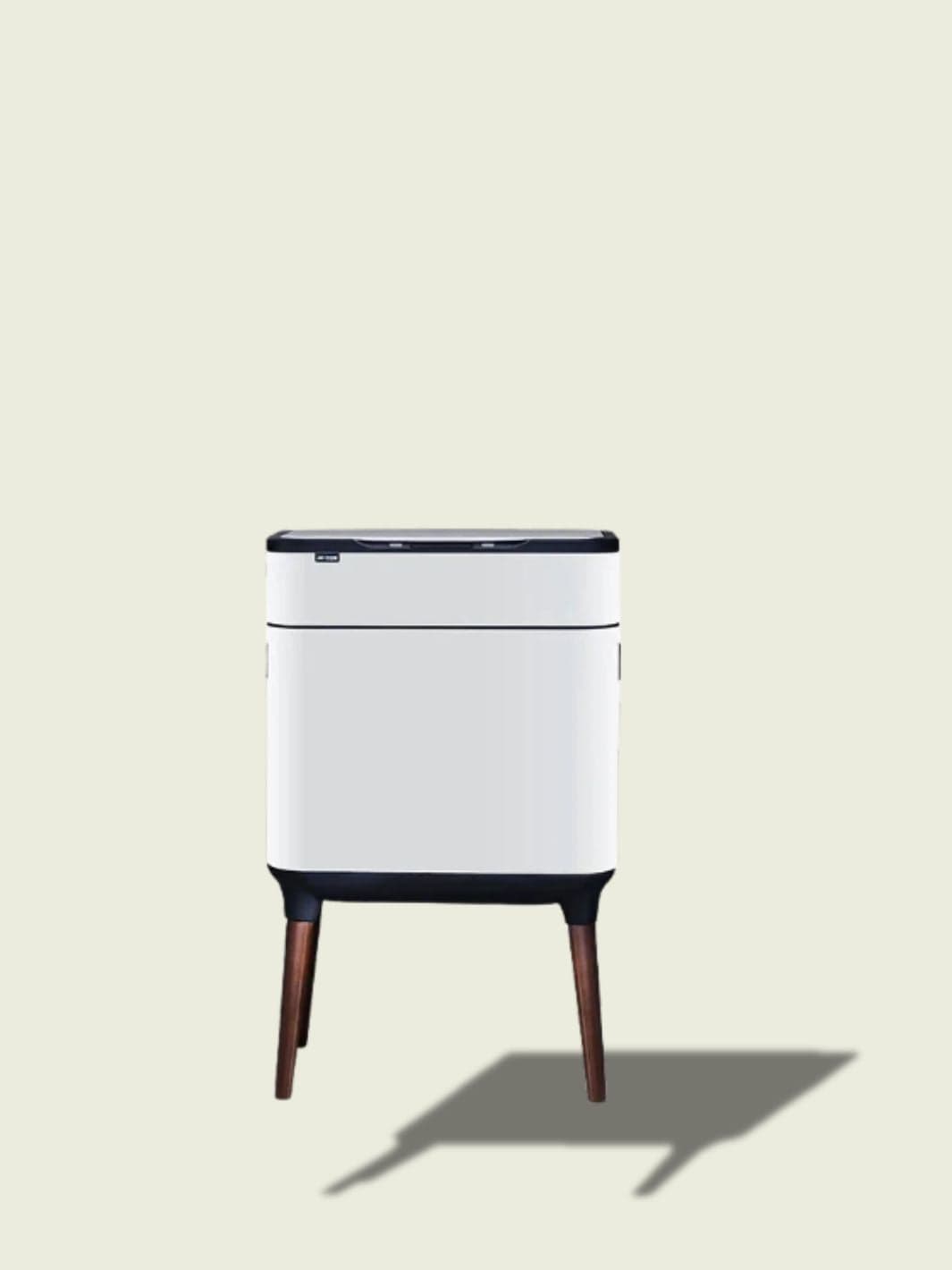 Poubelle sur pied cuisine​ Blanc / 18 Litres