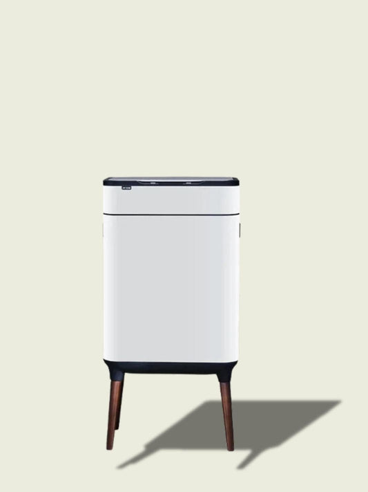 Poubelle sur pied cuisine​ Blanc / 30 Litres